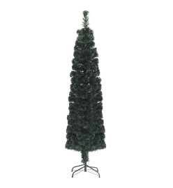 Arbre de Noël artificiel mince et support 150 cm fibre optique