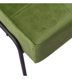 Chaise de relaxation 65x79x87 cm Vert clair Velours