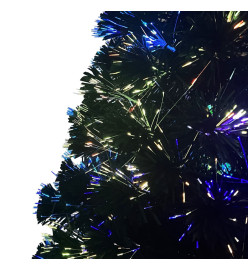 Sapin de Noël artificiel avec support vert 240 cm fibre optique