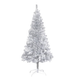 Sapin de Noël artificiel avec support argenté 180 cm PET