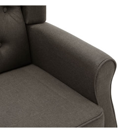 Fauteuil avec repose-pied Taupe Tissu