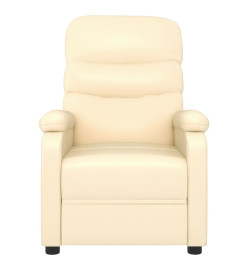 Fauteuil inclinable Crème Similicuir