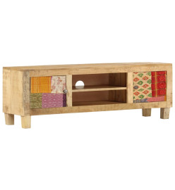 Meuble TV 120 x 30 x 40 cm Bois massif de manguier