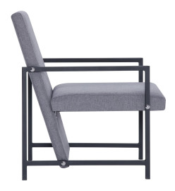 Fauteuil Gris clair Tissu