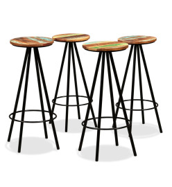 Ensemble de bar 5 pcs Bois de récupération massif