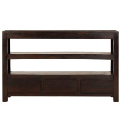 Meuble TV Bois d'acacia solide 90 x 30 x 55 cm Marron foncé