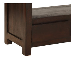 Meuble TV Bois d'acacia solide 90 x 30 x 55 cm Marron foncé