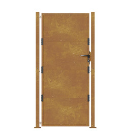 Portail de jardin 105x180 cm acier corten