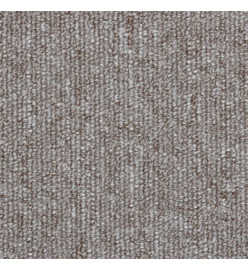 Tapis d'escalier 10 pcs 65x24x4 cm Marron clair