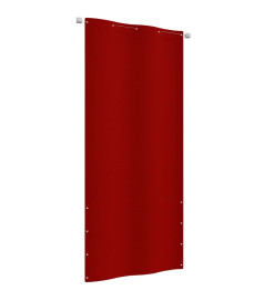 Écran de balcon Rouge 100x240 cm Tissu Oxford