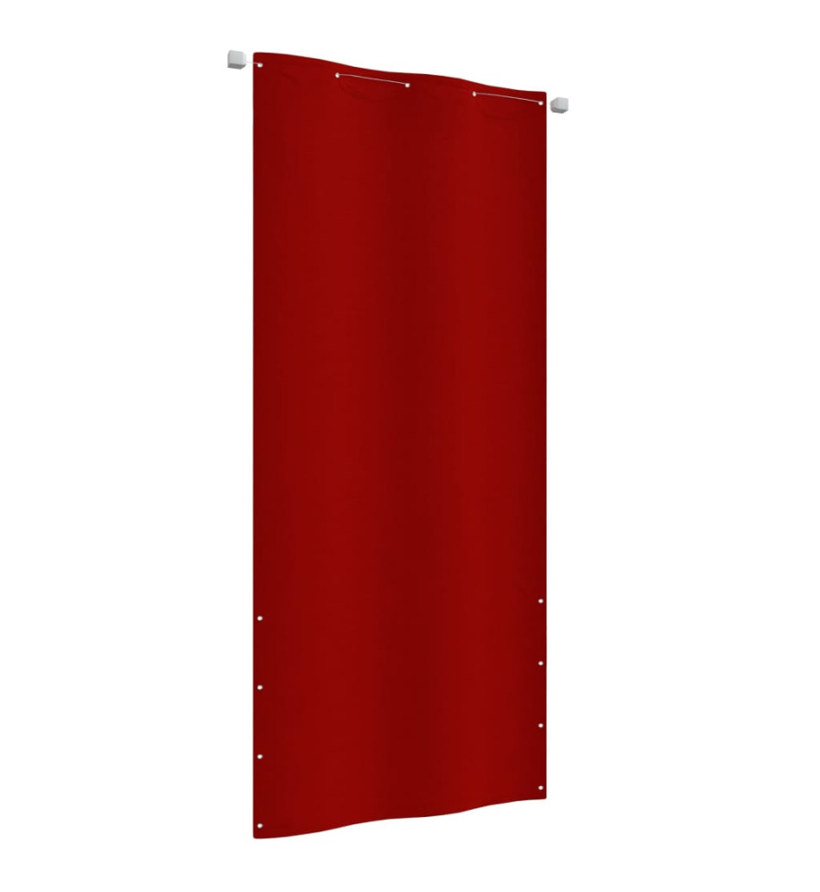 Écran de balcon Rouge 100x240 cm Tissu Oxford