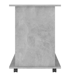 Armoire à roulettes Gris béton 60x45x60 cm Aggloméré