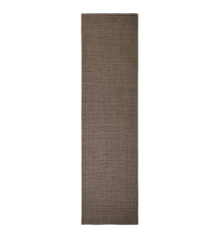 Tapis Sisal naturel 66x250 cm Marron