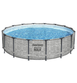 Bestway Piscine ronde Power Steel 488x122 cm