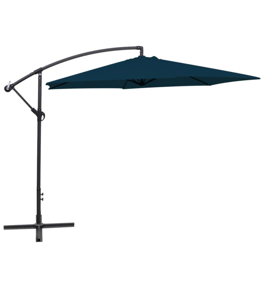 Parasol en porte-à-faux 3 m Bleu