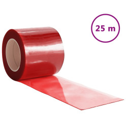 Rideau de porte rouge 200 mmx1,6 mm 25 m PVC