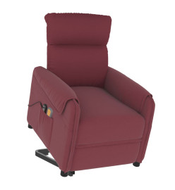 Fauteuil de massage Rouge bordeaux Tissu