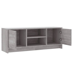 Meuble TV sonoma gris 102x30x37,5 cm bois d'ingénierie