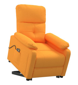 Fauteuil de massage Jaune foncé Tissu