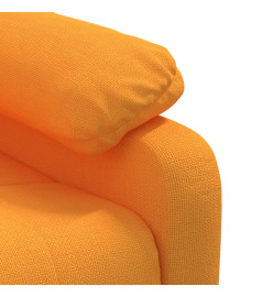 Fauteuil de massage jaune foncé tissu