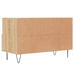 Meuble TV Chêne sonoma 80x36x50 cm Bois d'ingénierie