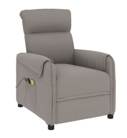 Fauteuil électrique de massage Taupe Tissu