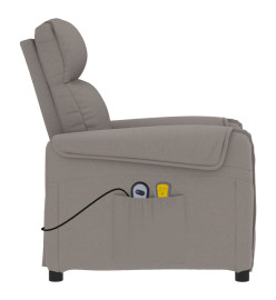 Fauteuil électrique de massage Taupe Tissu