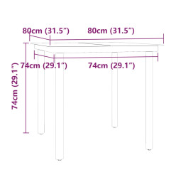 Ensemble de salle à manger de jardin et coussins 5pcs Gris/noir