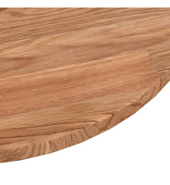 Dessus de table rond Marron clair Ø70x1,5 cm Bois chêne traité