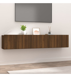 Meubles TV 2 pcs Chêne marron 80x30x30 cm Bois d'ingénierie