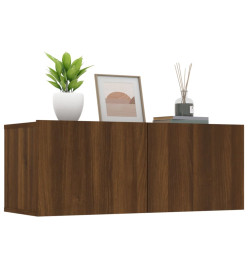 Meubles TV 2 pcs Chêne marron 80x30x30 cm Bois d'ingénierie