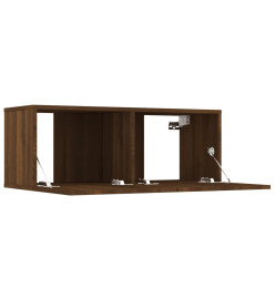 Meubles TV 2 pcs Chêne marron 80x30x30 cm Bois d'ingénierie