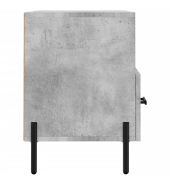 Meuble TV Gris béton 80x36x50 cm Bois d'ingénierie