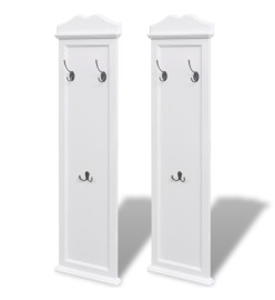 Portemanteaux 2 pcs Blanc