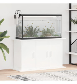 Support d'aquarium blanc brillant 101x41x58cm bois d'ingénierie