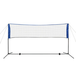 Filet de badminton avec volants 300 x 155 cm