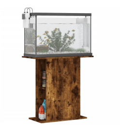 Support d'aquarium chêne fumé 36x75x72,5 cm bois d'ingénierie