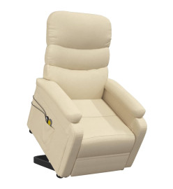 Fauteuil de massage Crème Tissu