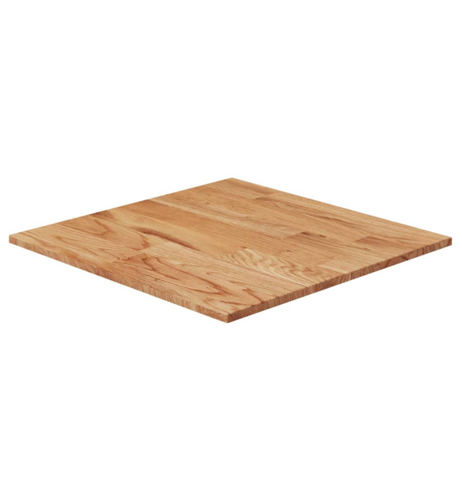 Dessus de table carré Marron clair40x40x1,5cm Bois chêne traité