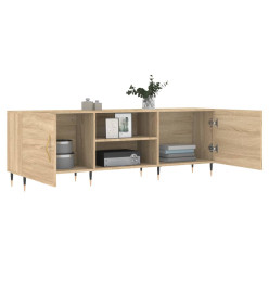 Meuble TV chêne sonoma 150x30x50 cm bois d'ingénierie