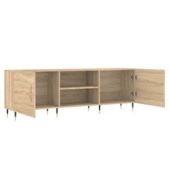 Meuble TV chêne sonoma 150x30x50 cm bois d'ingénierie