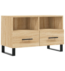 Meuble TV Chêne sonoma 80x36x50 cm Bois d'ingénierie