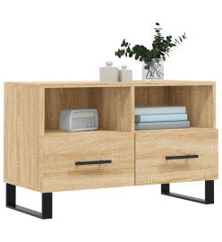 Meuble TV Chêne sonoma 80x36x50 cm Bois d'ingénierie