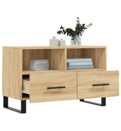 Meuble TV Chêne sonoma 80x36x50 cm Bois d'ingénierie