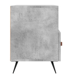 Meuble TV Gris béton 80x36x50 cm Bois d'ingénierie