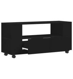 Meuble TV noir 102x34,5x43 cm bois d'ingénierie