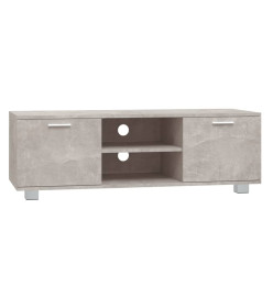 Meuble TV Gris béton 120x40,5x35 cm Bois d'ingénierie