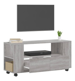 Meuble TV sonoma gris 102x34,5x43 cm bois d'ingénierie