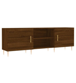 Meuble TV chêne marron 150x30x50 cm bois d'ingénierie