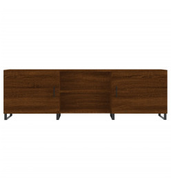 Meuble TV chêne marron 150x30x50 cm bois d'ingénierie